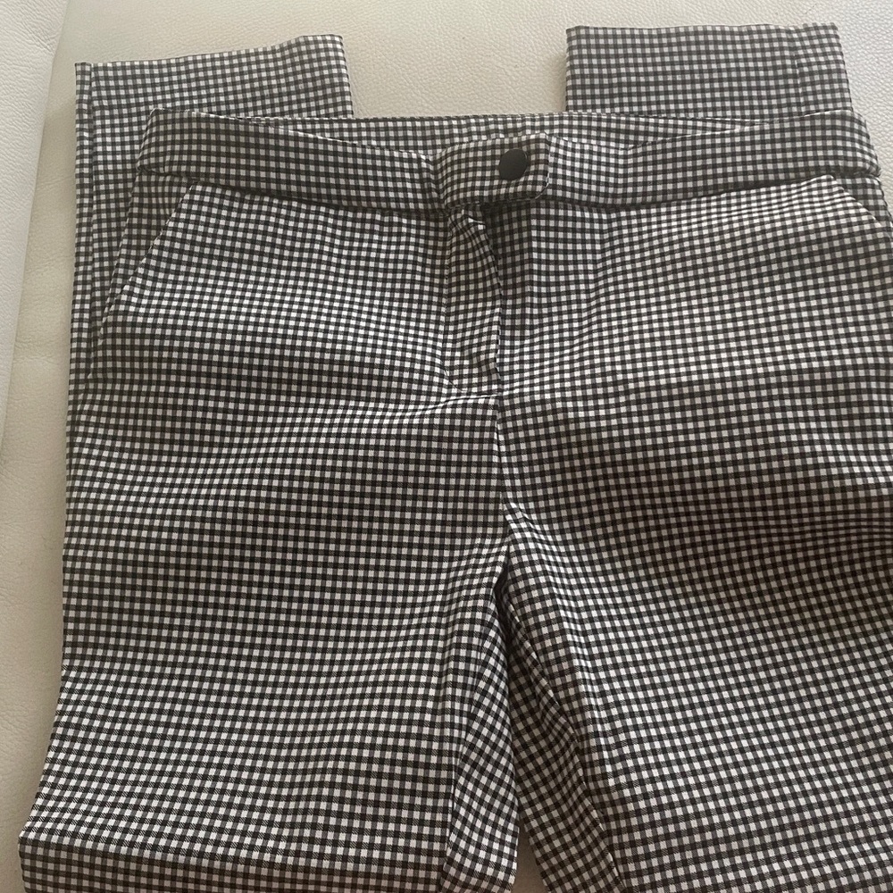 Jules & Leopold Monochrome Checkered Trousers Sz S NEW